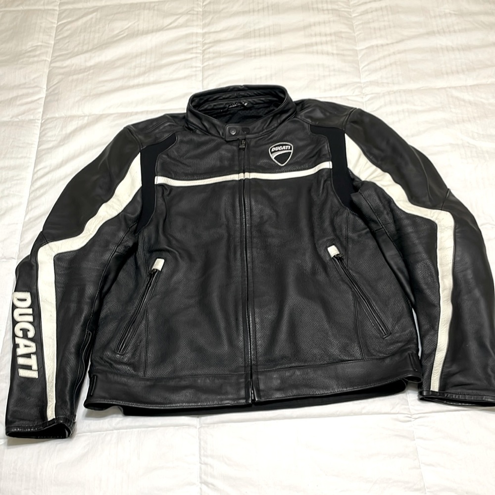 DUCATI motorcycle jacket,size 56! Worn few times and looks perfect condition!